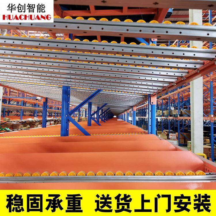 流利货重架型厂家制定横货架储仓货架滑动滚动轮659流利条货梁架