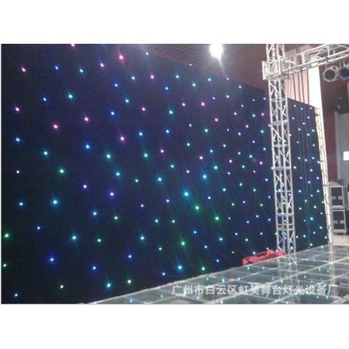 厂家直LED星空幕布178RGB3in1星星闪销烁舞台背景酒吧迪厅
