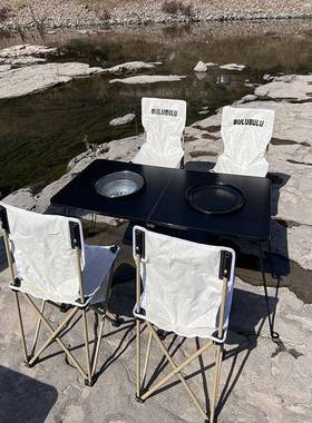 烤火炉庭院多火功能烧烤炉外架桌木露炭室内围炉煮MX-11281茶户取