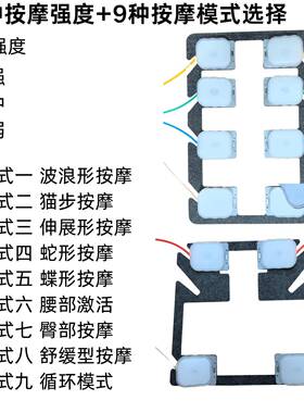 通用款车座椅汽按MLM摩腰托配件，摩8按+2气动腰托