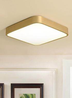 超薄led轻吸顶灯简约代奢房圆形方形阳64652台客厅灯卧室间全现铜