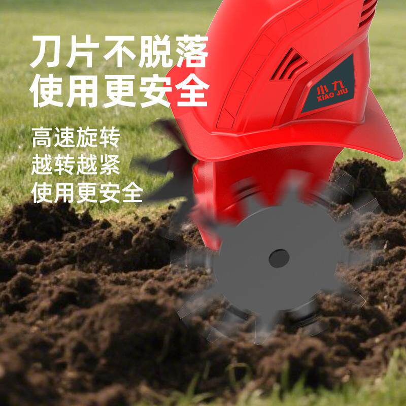 ANW厂家微直销电动松机锂电耕机翻土机小型松犁地机刨地挖旋耕土