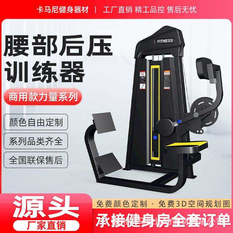 商用健身器材腰部后压训练器室内健身房专用腰部锻炼力量器械