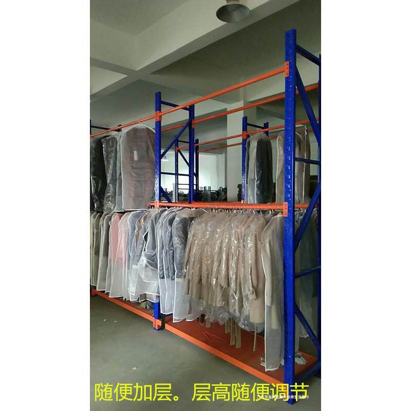 货架展示架挂衣架大衣杆挂架服装店架子挂落地式仓库货架羊绒大衣