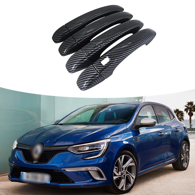 适用于16-20款雷诺梅甘娜RenaultMegane4MK4IV拉手碳钎纹车