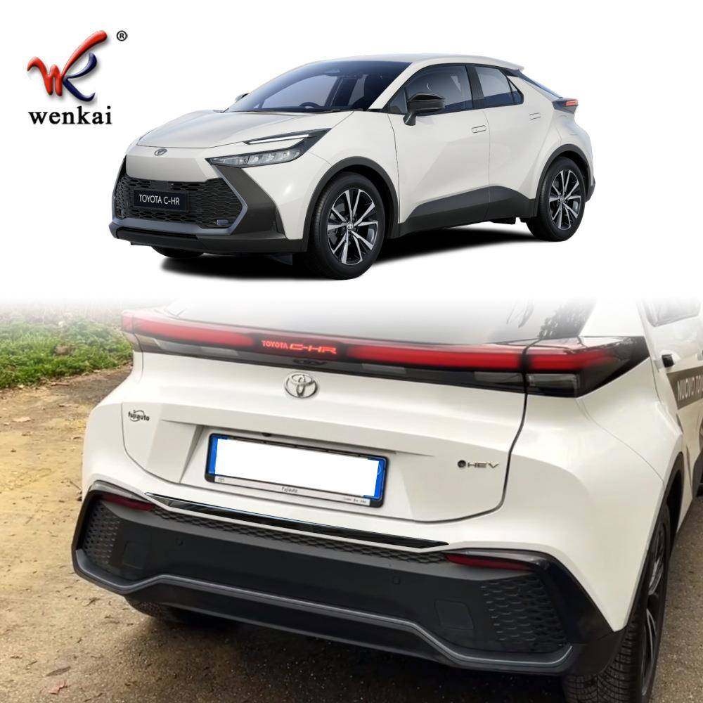 适用于24款丰田C-HR改装后保险杠专用防撞饰条chr后杠装饰亮条