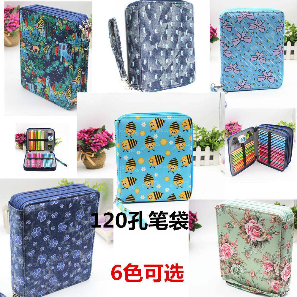 新款大容量笔袋127孔美术绘画用品收纳包学生铅笔袋文具