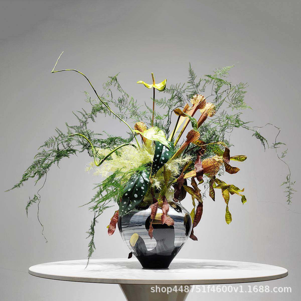 新中式轻奢仿真花室内高端绢花摆件仿真花电视柜客厅家居软装摆设,纺织面料/辅料/配套,纺织机械配件,淘宝优惠券,粉丝福利购,淘宝优惠卷