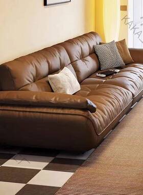 LCP2朵仪意式极简轻奢沙发头层网红现代简约直排羽绒帆船云朵