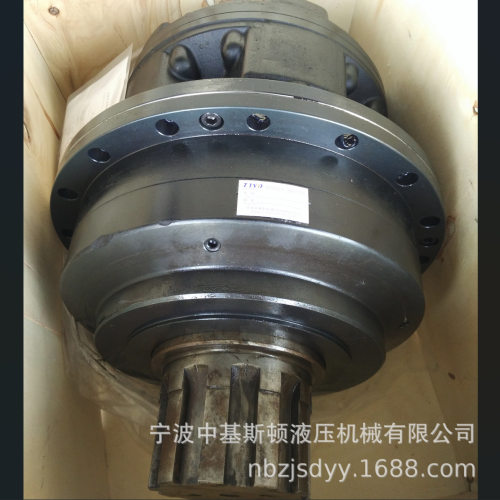 6000N·m打桩机动力头液压马达回转减速机花键轴输出