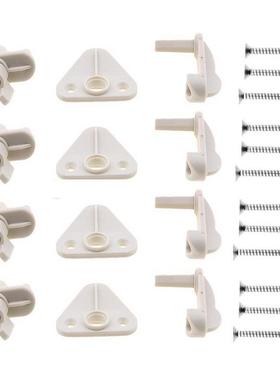 游艇房车皮划艇白色门扣4套浮筒船门扣灰色E400001房车门扣子