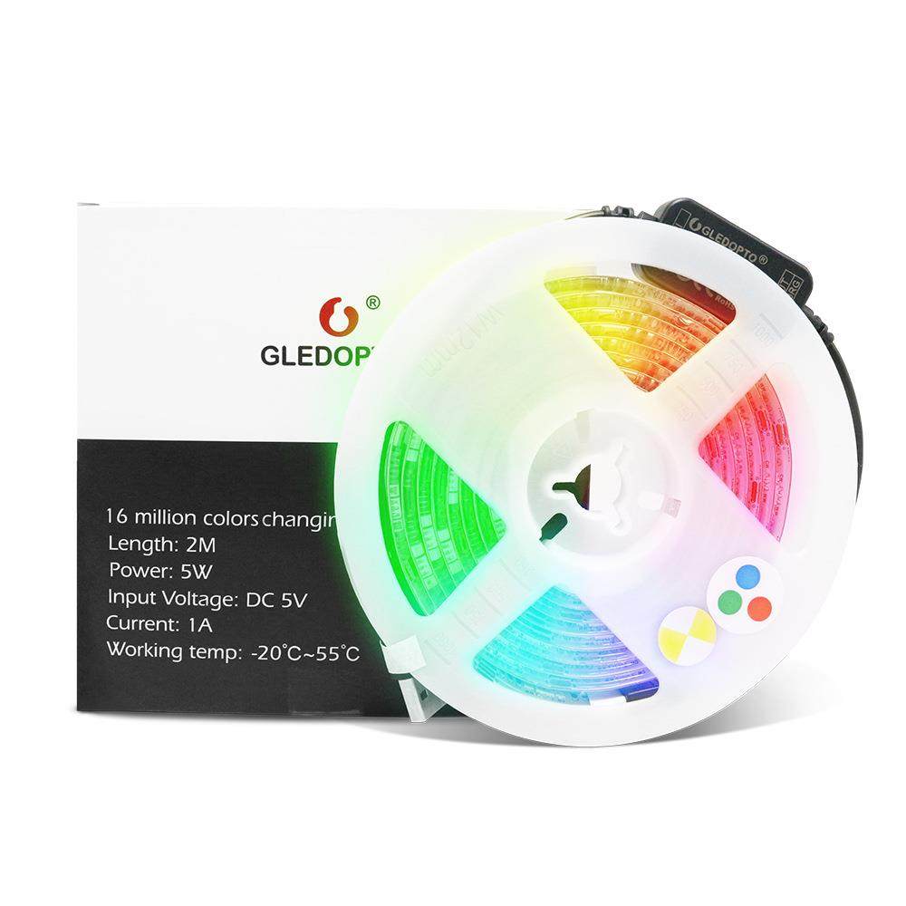 ZigBee3.0RGBCCT5V迷你灯带控制器套装USB接口APP语音控制