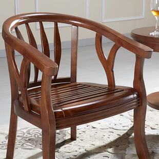 带扶手椅子老人实木椅子老年人椅子实木阳台桌椅实木单人椅