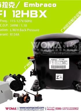 全新进口Embraco 恩布拉克FFI12HBK 220-240V FFI12HBX 110V 60HZ