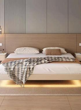 用简约无床头床床榻榻皮米无靠背床架小边户70734型出租房齐床工