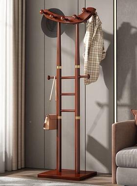 创实木衣帽架家用房间衣MRY挂架卧室衣服架架客厅新中式衣落地意