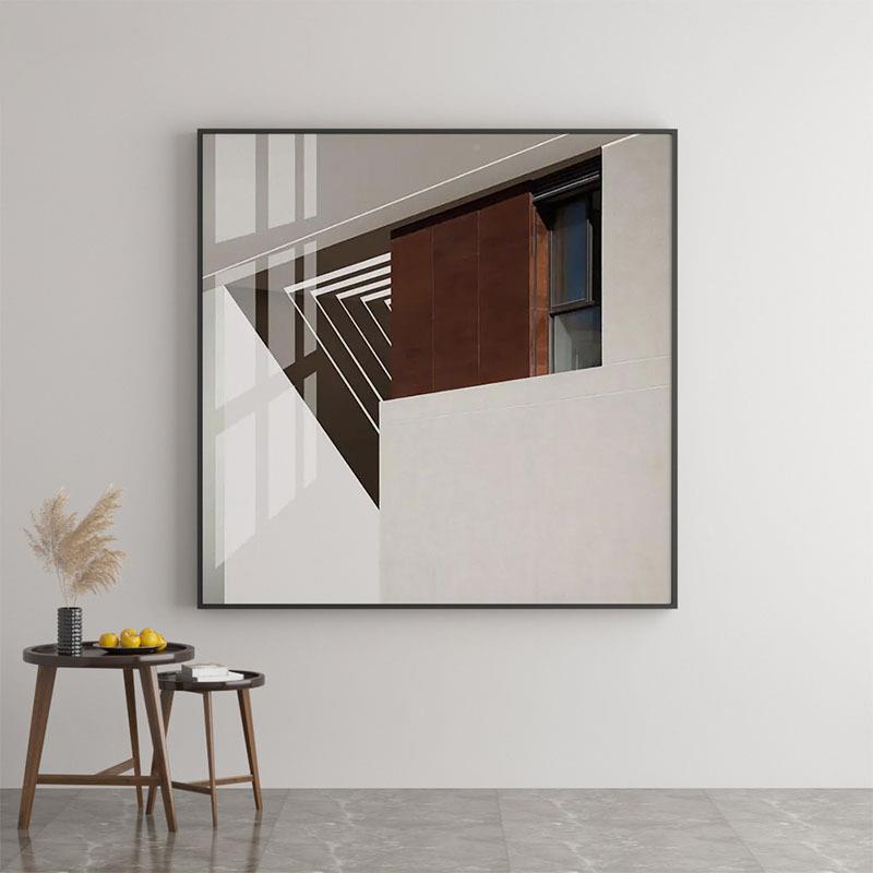 正装方形代极简饰画入户玄走廊挂画客厅餐厅现主卧室JIM艺术感关