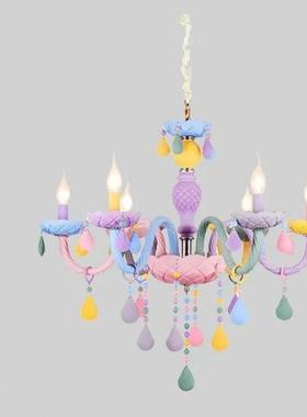 烛直销K9琥珀色蜡吊灯水吊49326灯6头8头10头客厅灯晶店酒灯