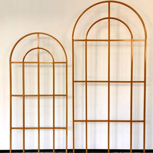 婚庆铁艺拱形AKB背景花田喜事屏迎布风婚礼宾区置花门橱窗架装饰