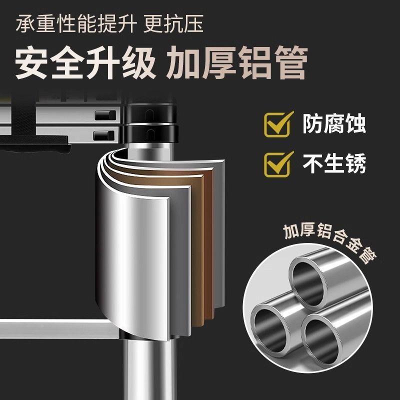 HCN家用便捷阁楼折多功能锈钢梯人字梯折叠梯工程升降竹叠节不伸