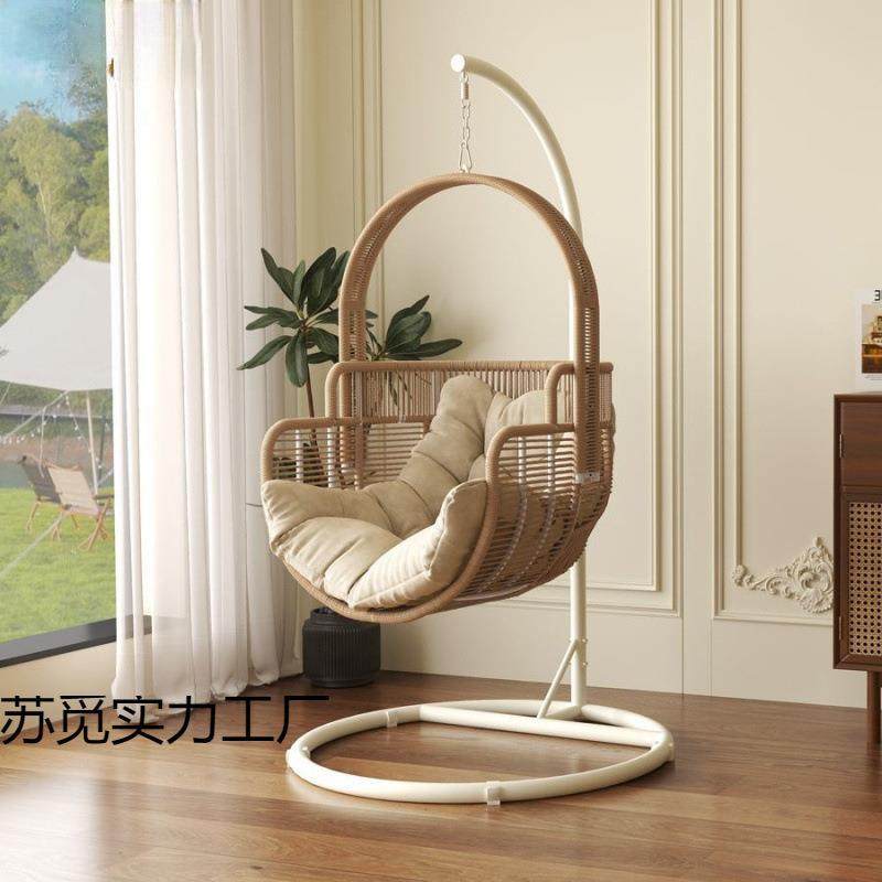 吊篮秋台千懒人家用麻藤花条阳室内款精致新网红SRI摇摇椅休闲吊