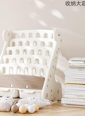 儿童书架玩具架收纳宝宝绘层本架落地物架置子二合OAG一多收纳架