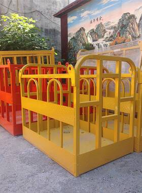 鲁鸿建工地业维修工用LQL旋转吊车筑吊空篮外墙高作吊框