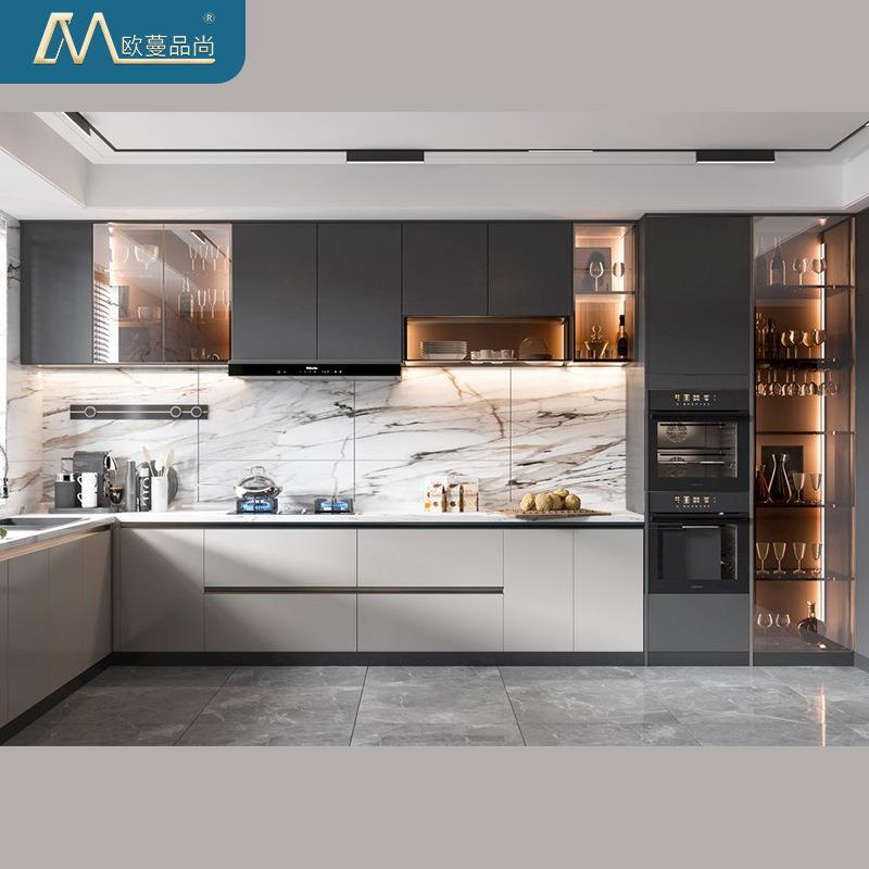 全VWS铝现代简约边柜客靠厅储柜物柜组合一体酒客餐厅墙茶水柜工