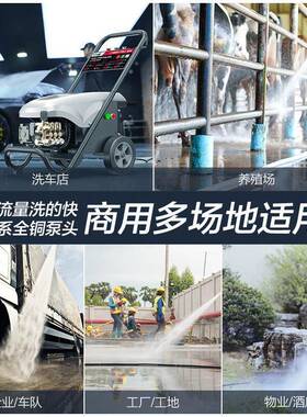 绿洗刷霸220V28405高压清机C19BG高水车泵全自动关压停机洗车机