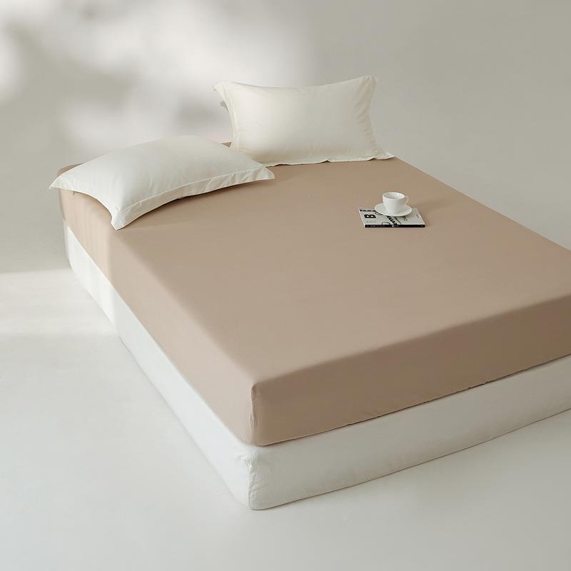 纯棉磨毛床笠棉全加厚纯色轻奢床垫套简约肤气HIL秋透冬磨毛单床