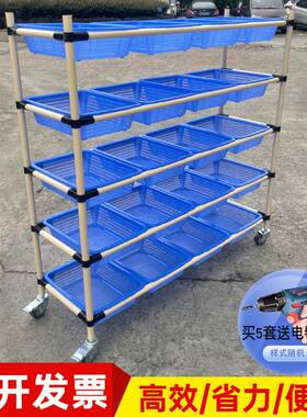 仓库配货货精益管车周转拣车快拣递物流多功74965能手推车电商分车