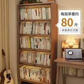 实木书尘柜防带玻璃门书架置落物架带门62662用地家客厅美式 书柜