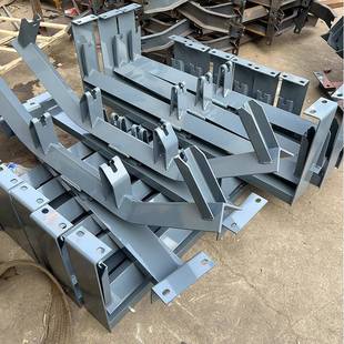 托辊动力防水缓冲无包胶滚支架上下摩调心托架散XPL擦支输送筒带