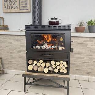 2025款真火燃木壁炉柴木火家用取暖客壁厅暖WOA气新片农村挂式取