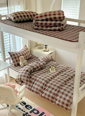 9中学生宿舍床PEZ盖款三件套0x2m0c0加厚单人床单0.9米学校床上用