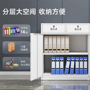 公室矮柜001套柜色推拉移门文件资阳料档案铁皮柜家办用带锁储物