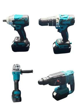 地跨境MT款电动工具四件套车间工厂四房546套装箱多功能锂电具件