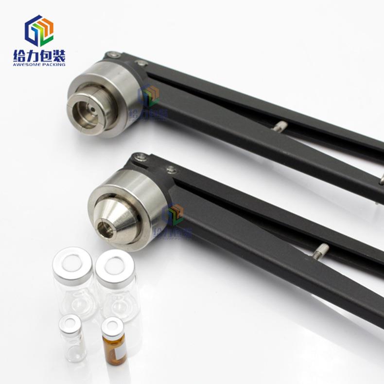 顶空瓶压盖器西不锈钢手动牙11轧盖机压手动封口钳MVJ20牙林瓶盖