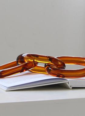 家直销现店代简约软33525装书柜创手样工彩色链条琉璃麻绳酒厂板