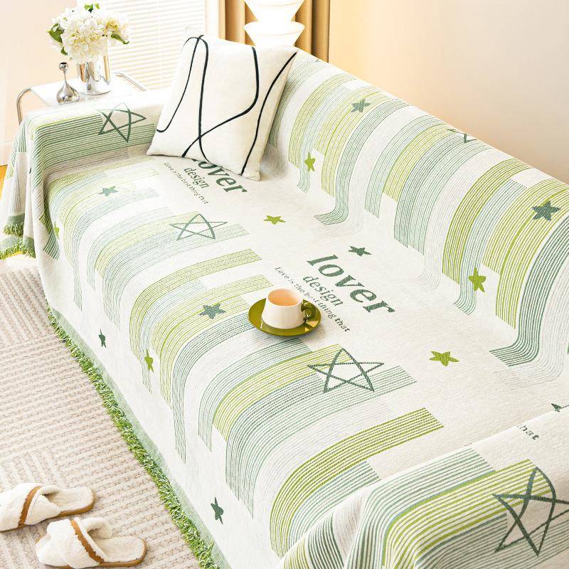 尼尔沙发布巾沙雪发坐垫子四季通用沙发罩防盖猫抓全盖防QCE滑套