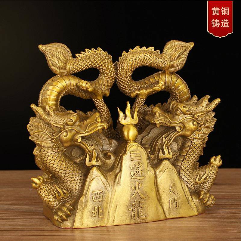 铜避火龙摆件瓶子龙房在家QOB西北角火烧天门居装饰铜形厨工艺品