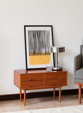 中古柜子麦斗柜物mcWLR丹m风格抽屉四收纳柜复刻抽屉柜樱桃储柜