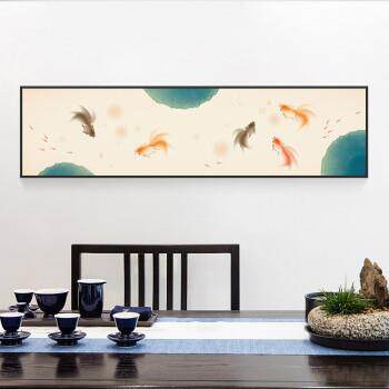 酒新中挂画花鸟字画中38373式装饰画式床画头客厅沙发背景画店壁画