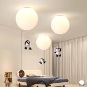 现简创意熊气球吊灯儿童约房卡代通PFR吸顶灯猫走廊过道玄关装 饰