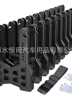 黑色P质排污管支架FVV10/15/20英尺房污水P管支车材架套装房车用