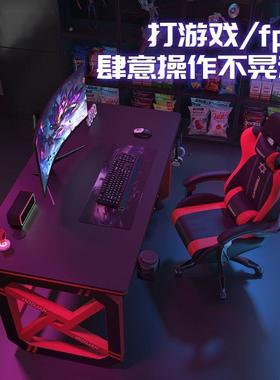 网红式电脑吧专用电ROX竞桌学生宿舍电脑桌简约桌一网体双人台办M