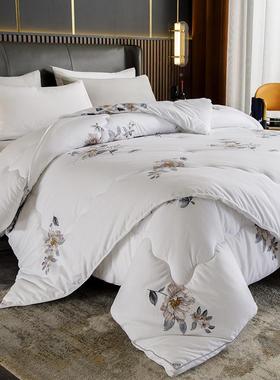 厚43586大豆纤维被冬被全拉链二合一被子母被秋春被加秋机冬被芯可洗