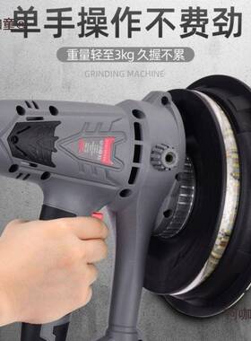 手墙持打磨机尘自吸面抛无光机墙壁打沙皮砂纸磨墙机电87271动工