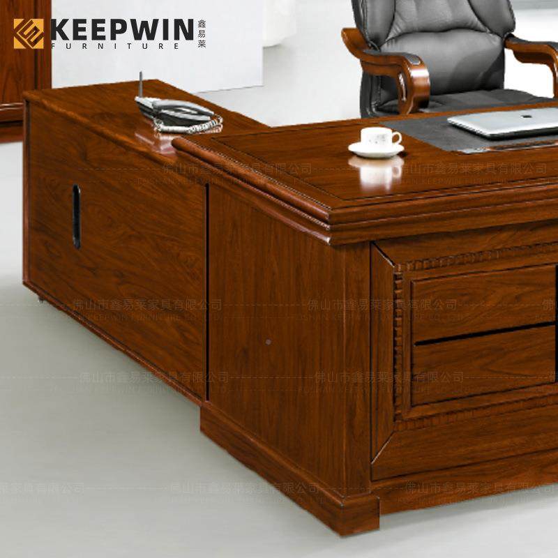 豪经华气老板桌16米1OTD.8米2米典办公桌木制烤漆大主管经理桌.子