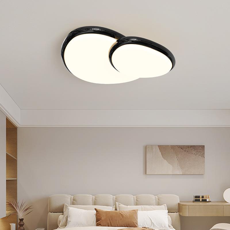 光谱护眼厅主灯鹅卵石吸顶灯现简客TJS约LED奶全油风代客厅吸顶灯